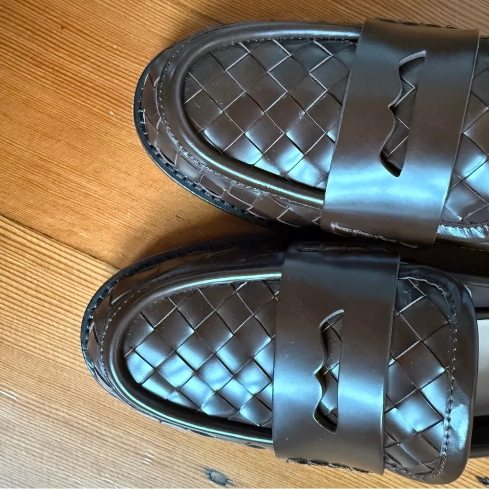 Loeffler Randell Brown leather loafers 8 - Picture 7 of 7